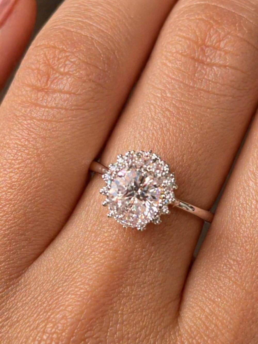 JZ55The Reign Ring — 2 Carat Moissanite  ring in SZ7